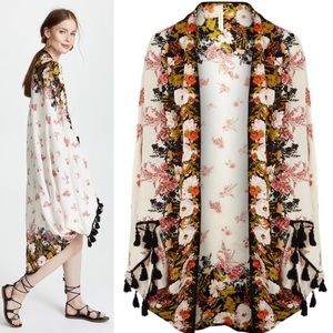 Free People Bali Floral Kimono